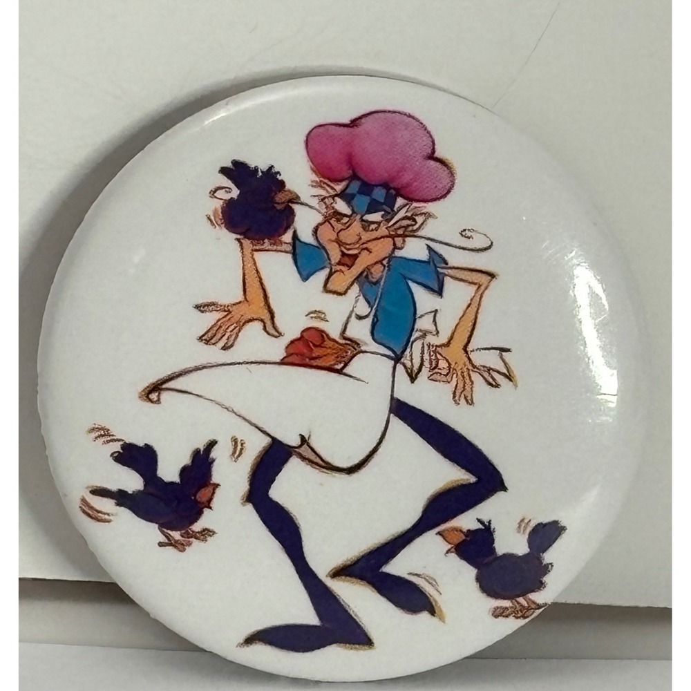 Vintage Strawberry Shortcake Purple Pie Man 1" Button Pin